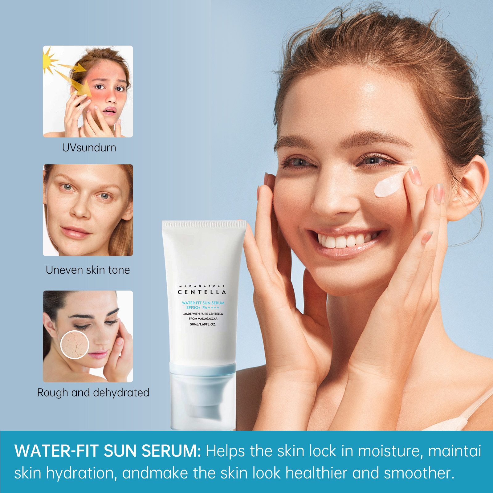 SPF50+ Sunscreen Cream Centella